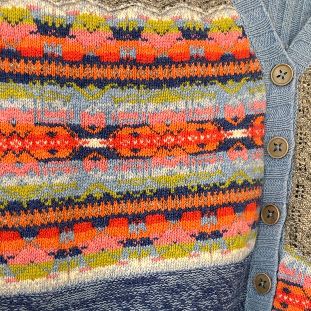 Sundance Lambswool Angora Patchwork Cardigan Swea… - image 4